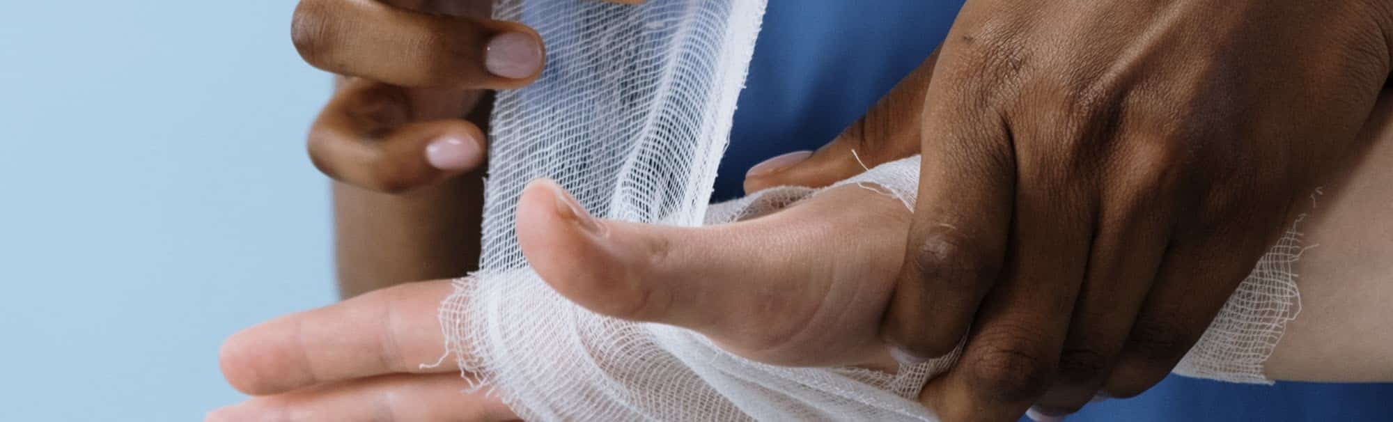 person receiving treatment for defective product injury